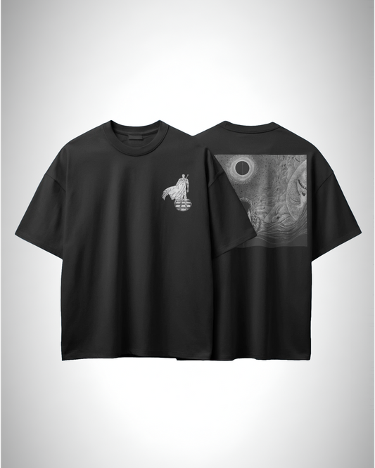 Berserk Eclipse Requeim, front and back design, black color, oversized t-shirt, graphic printed t-shirt.