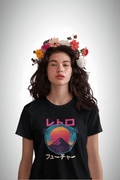 Neon Rebirth: Retro Future | Graphic Printed T-shirt