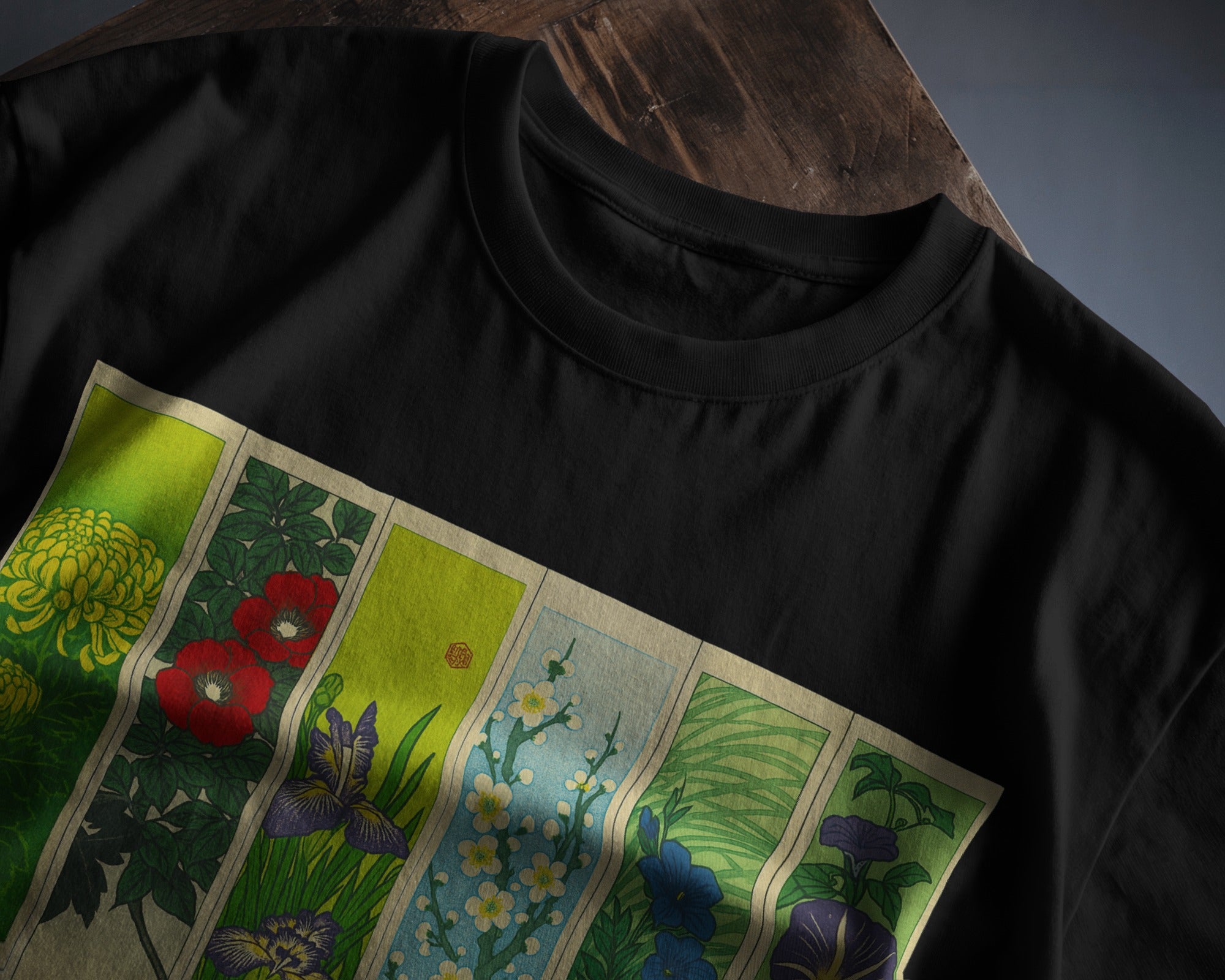 Hanafuda Garden | Classic Fit Printed T-Shirt