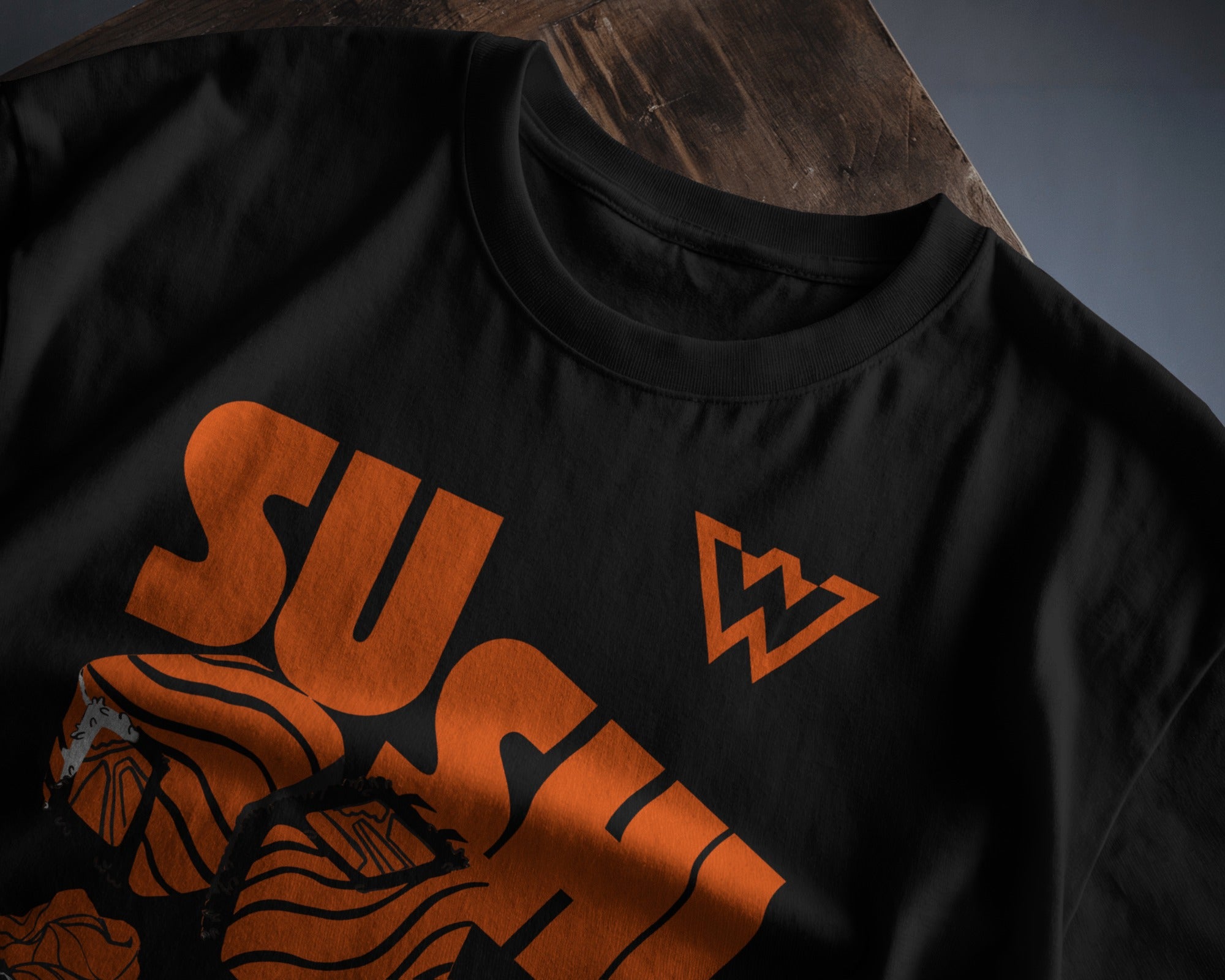 Orange Maki | Classic Fit Printed T-Shirt