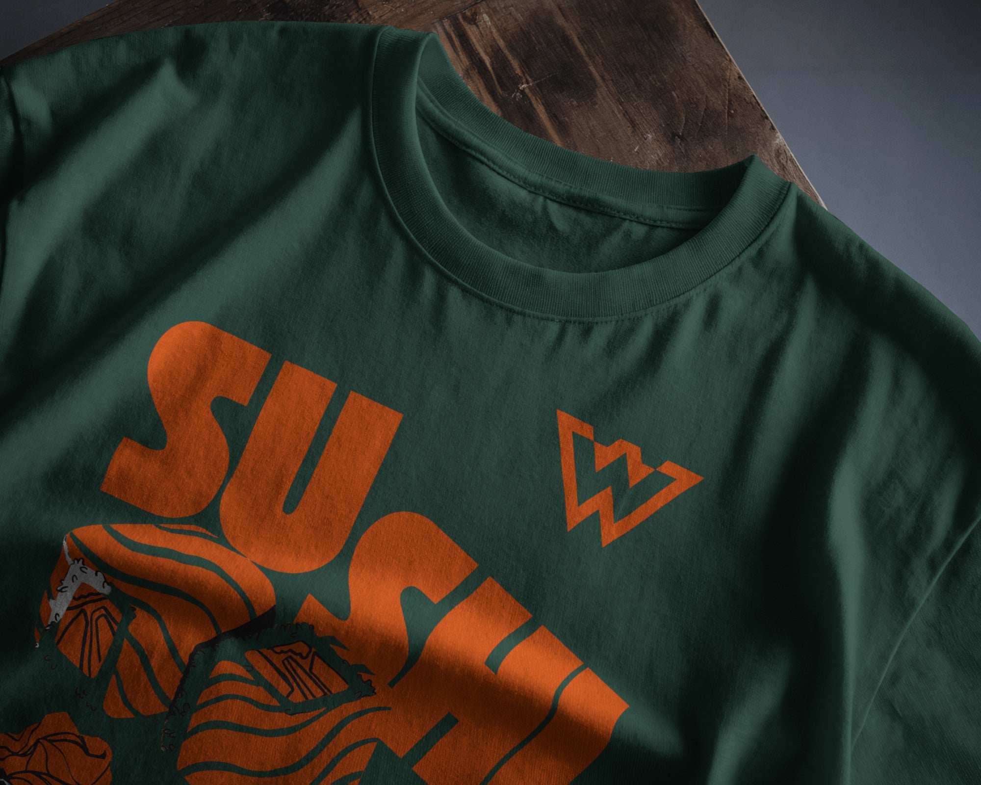 Orange Maki | Classic Fit Printed T-Shirt