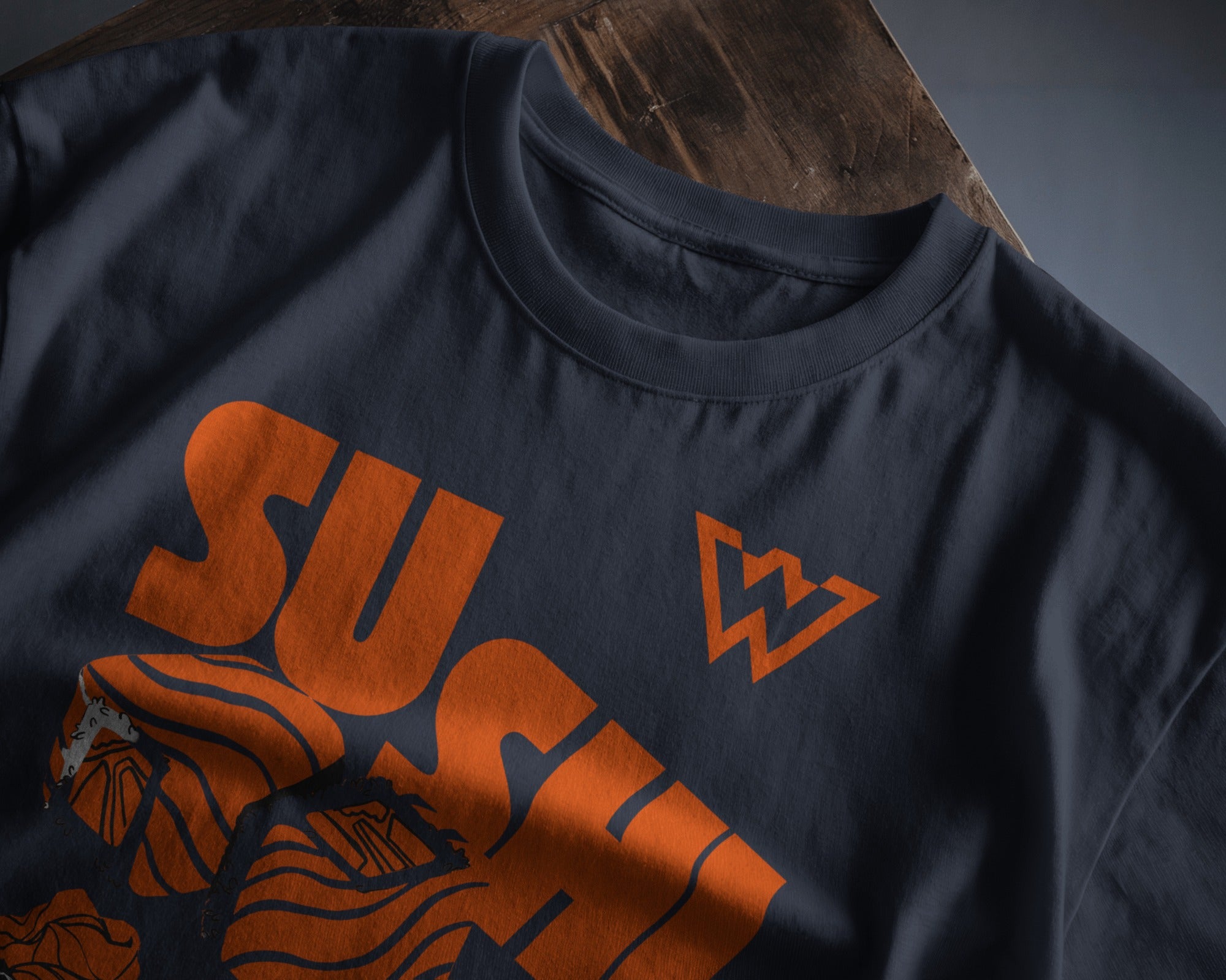 Orange Maki | Classic Fit Printed T-Shirt