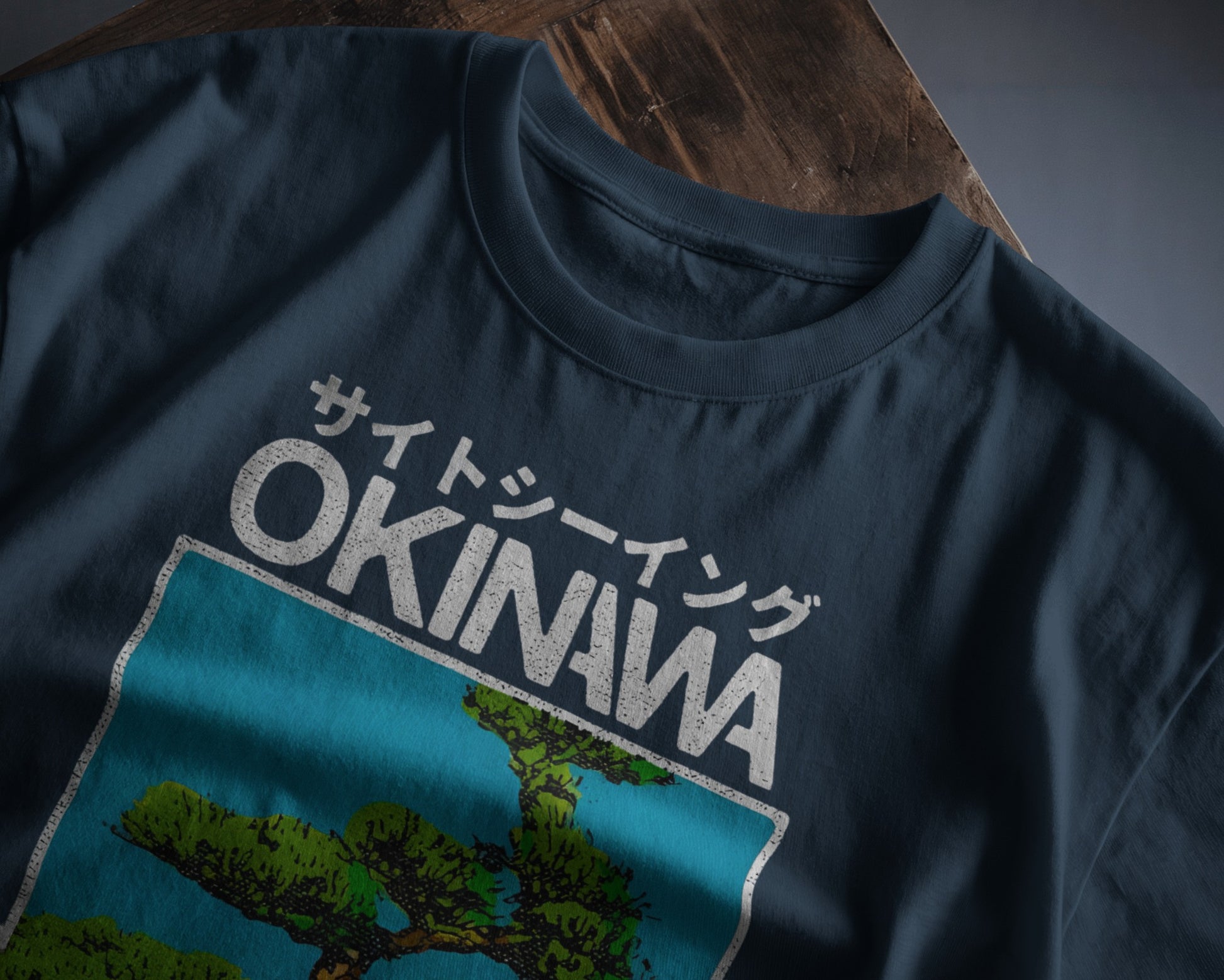 Okinawa Pines: Serenity in Sight  | Classic Fit Printed T-Shirt
