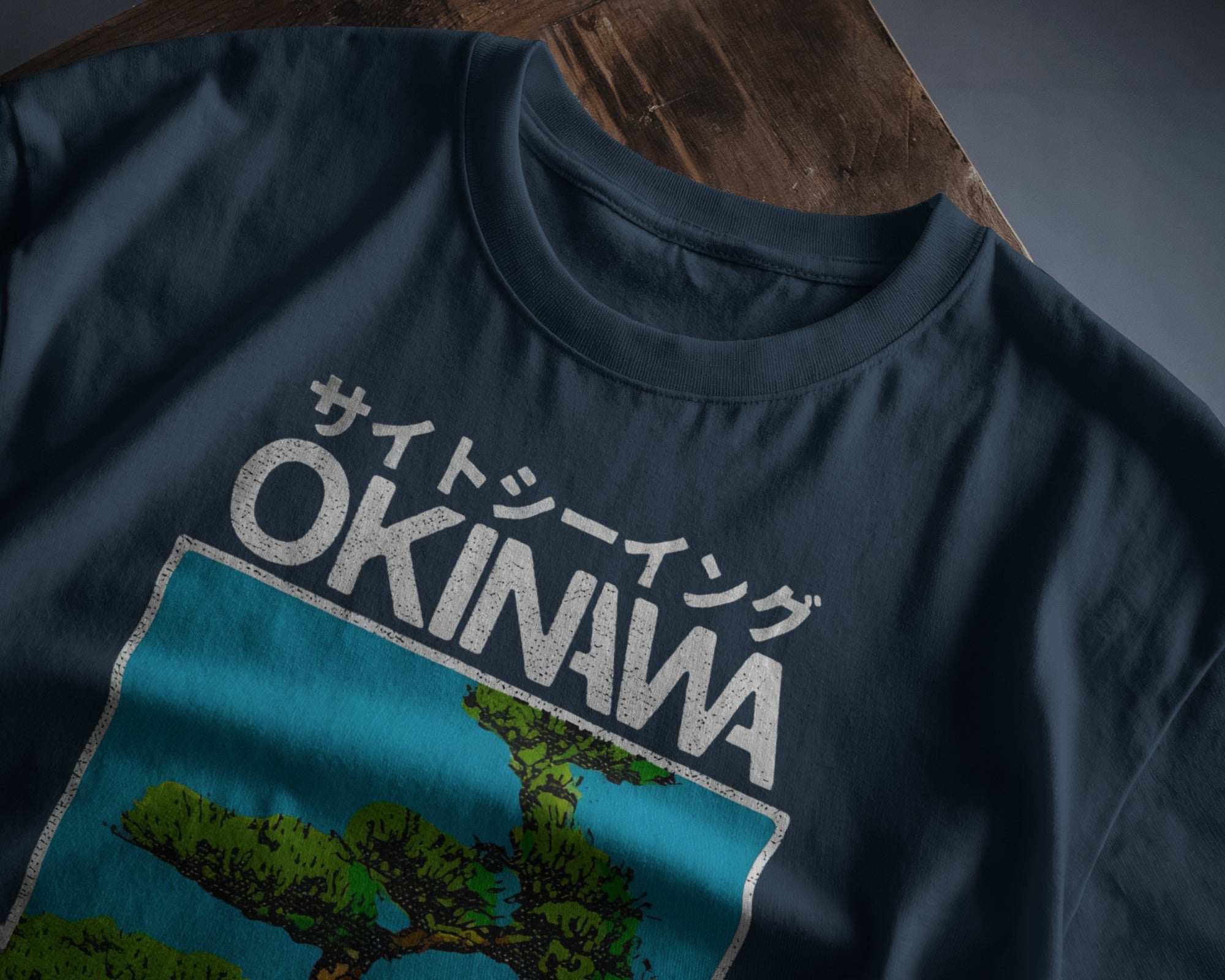 Okinawa Pines: Serenity in Sight  | Classic Fit Printed T-Shirt