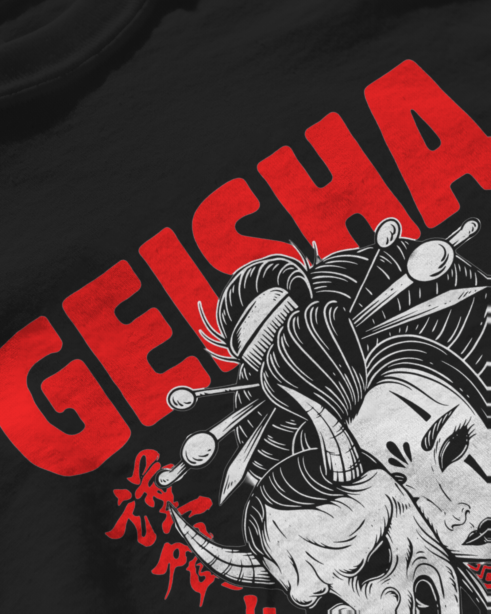 Geisha Warrior T-Shirt | Graphic Printed T-shirt - WAKUWEAR
