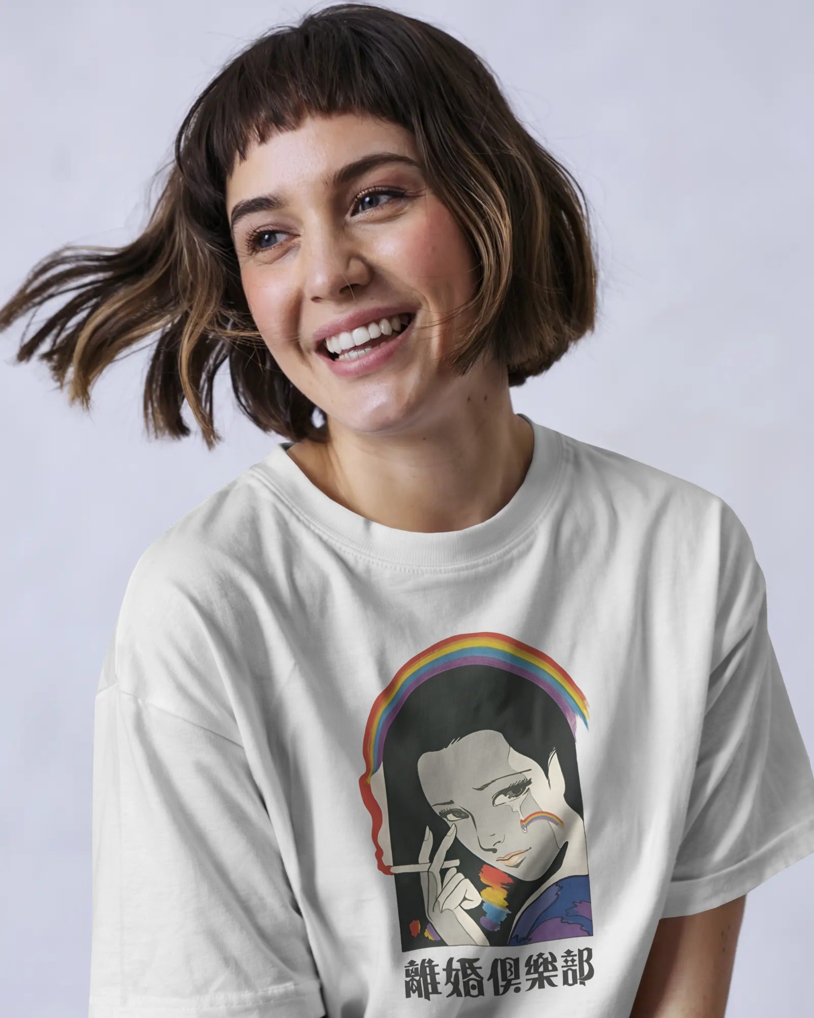 Rainbow Tears | Classic Fit Printed T-Shirt
