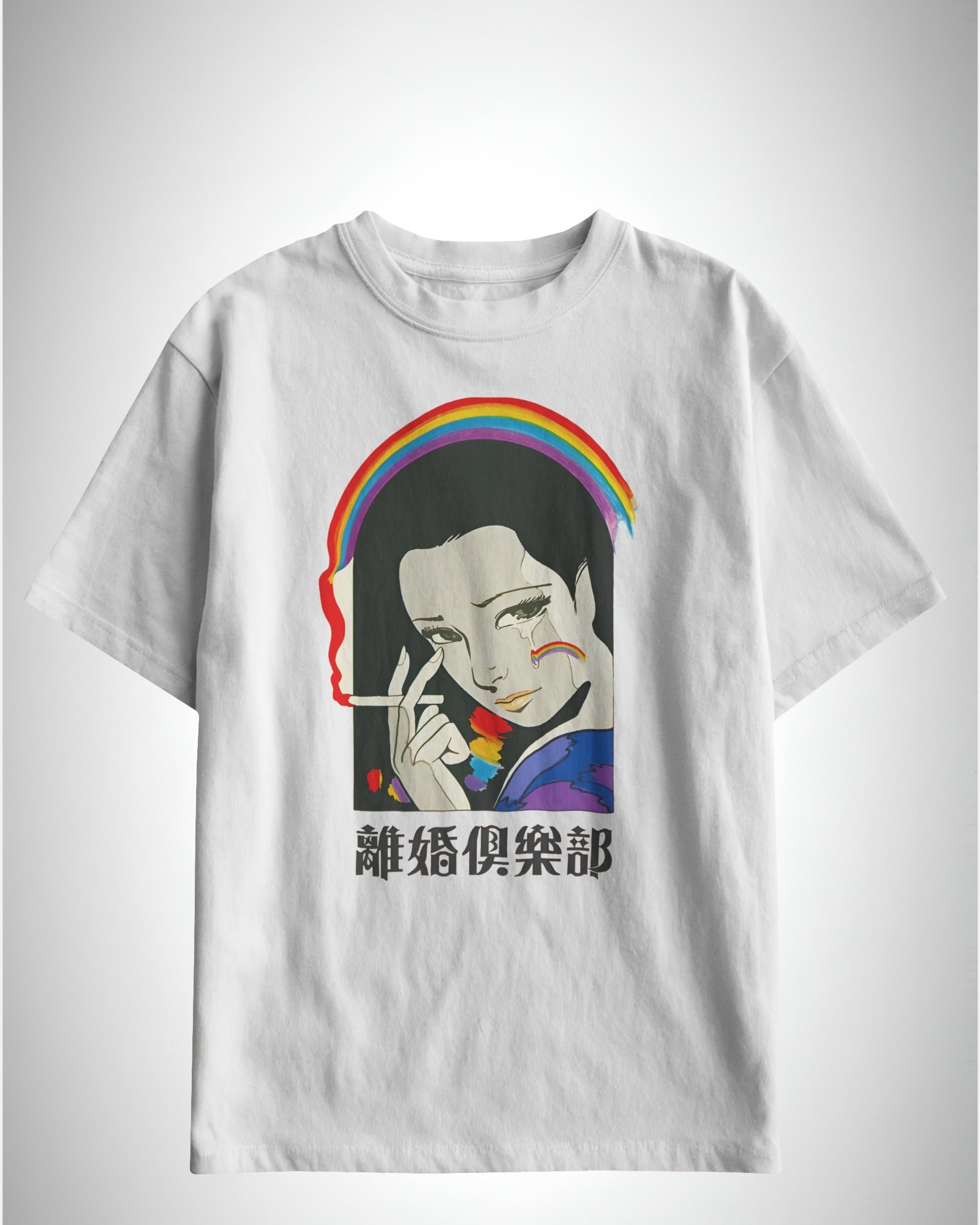 Rainbow Tears | Classic Fit Printed T-Shirt