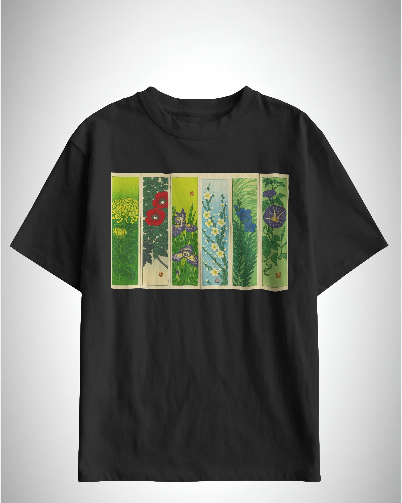 Hanafuda Garden | Classic Fit Printed T-Shirt