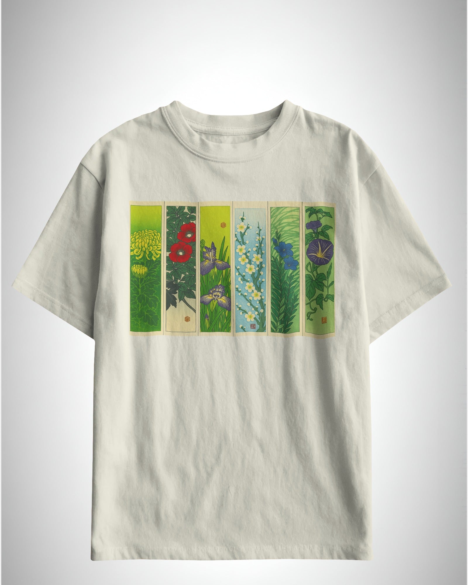 Hanafuda Garden | Classic Fit Printed T-Shirt