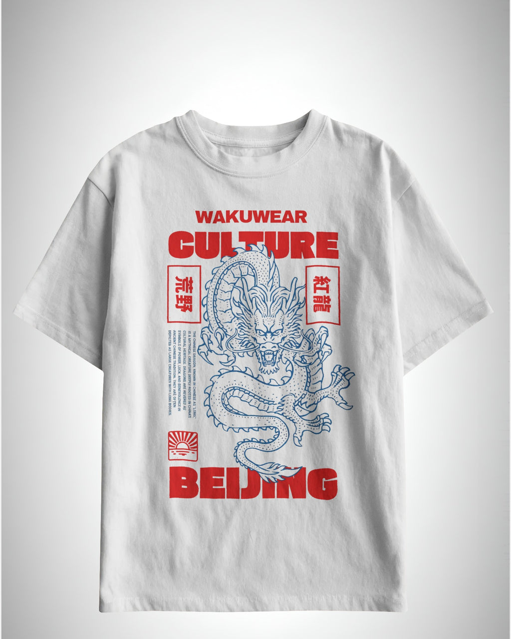 Dragon of Beijing- Wakuwear Heritage Series | Classic Fit Printed T-Shirt
