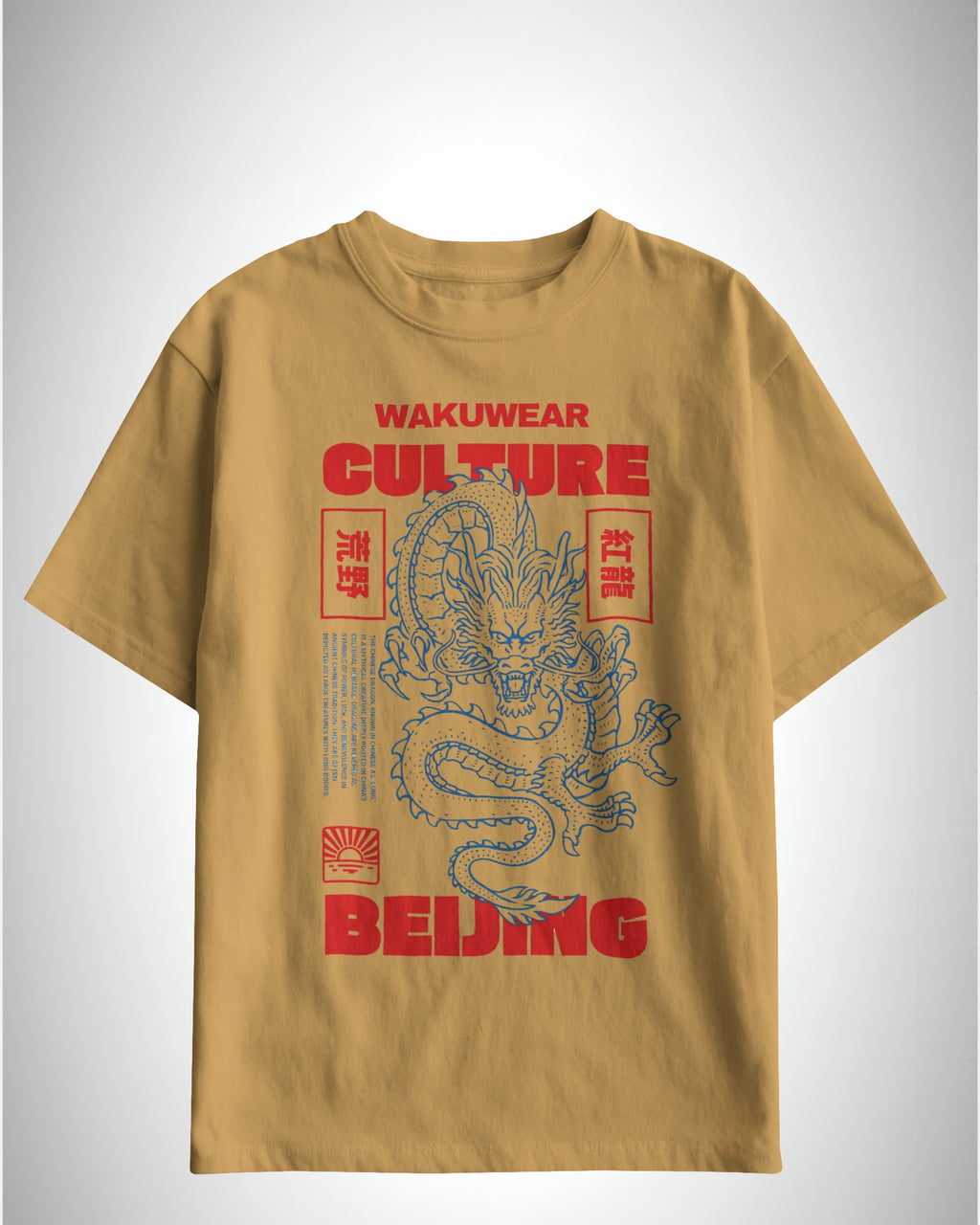 Dragon of Beijing- Wakuwear Heritage Series | Classic Fit Printed T-Shirt