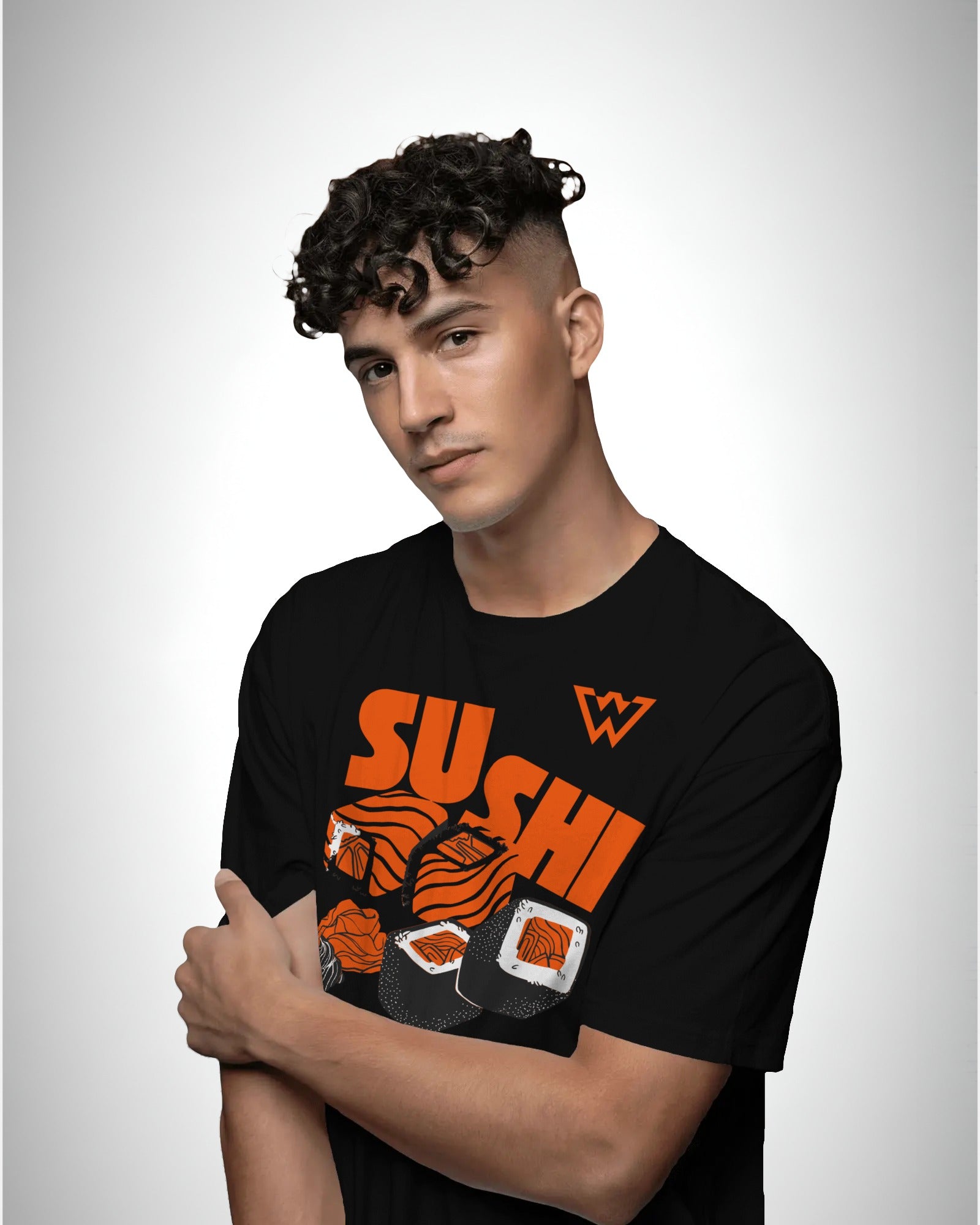Orange Maki | Classic Fit Printed T-Shirt