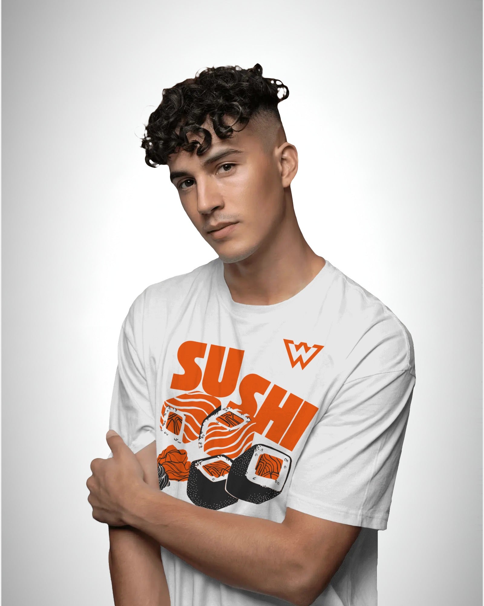 Orange Maki | Classic Fit Printed T-Shirt