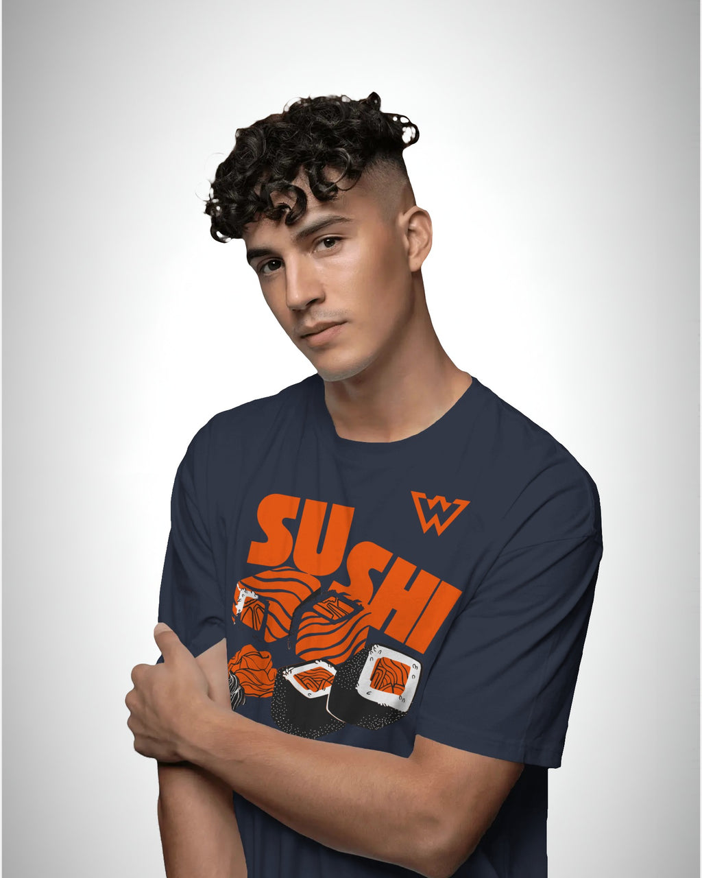 Orange Maki | Classic Fit Printed T-Shirt