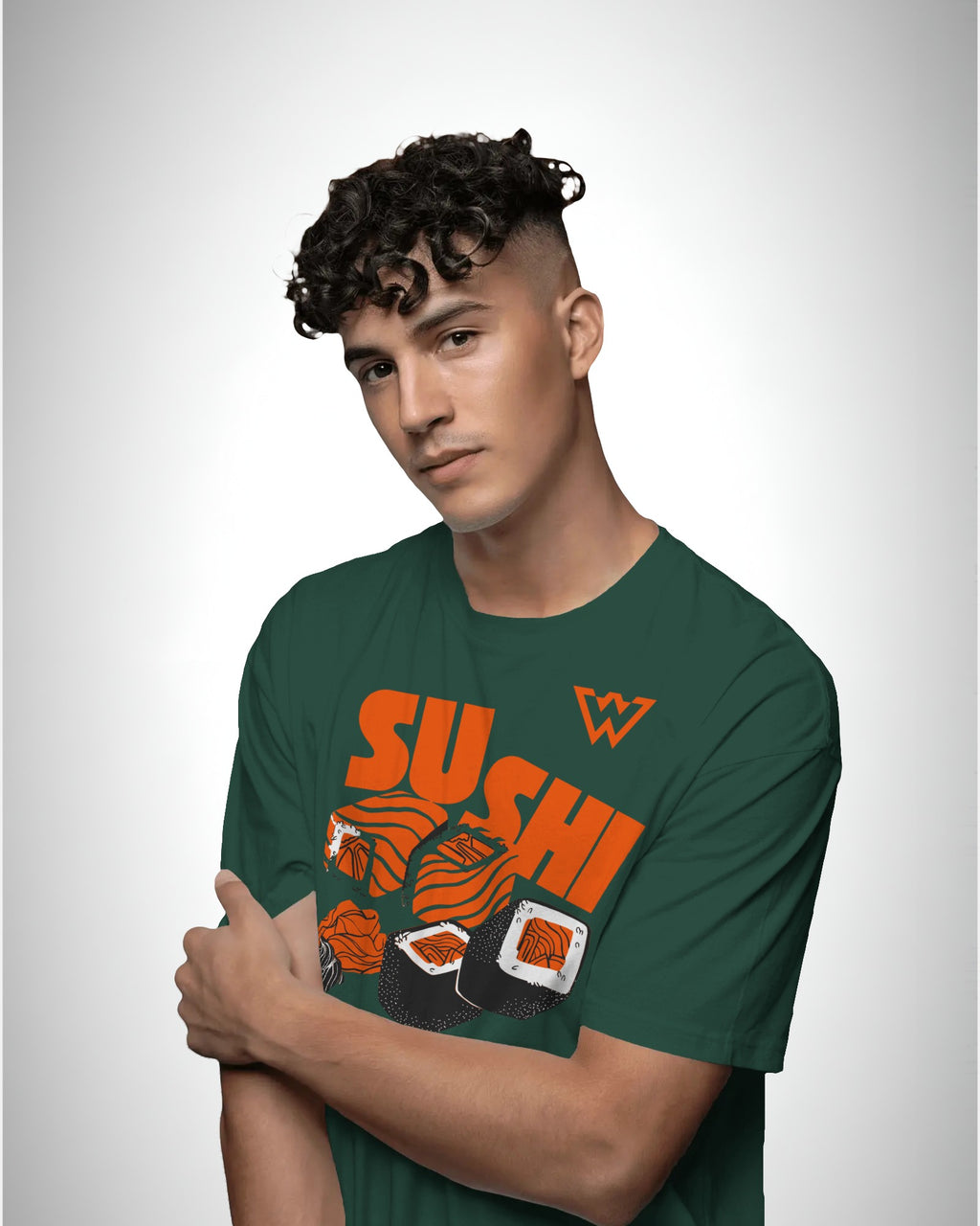 Orange Maki | Classic Fit Printed T-Shirt