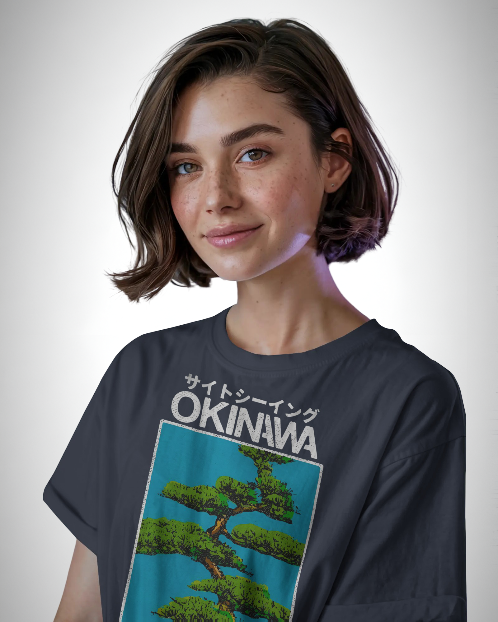 Okinawa Pines: Serenity in Sight  | Classic Fit Printed T-Shirt