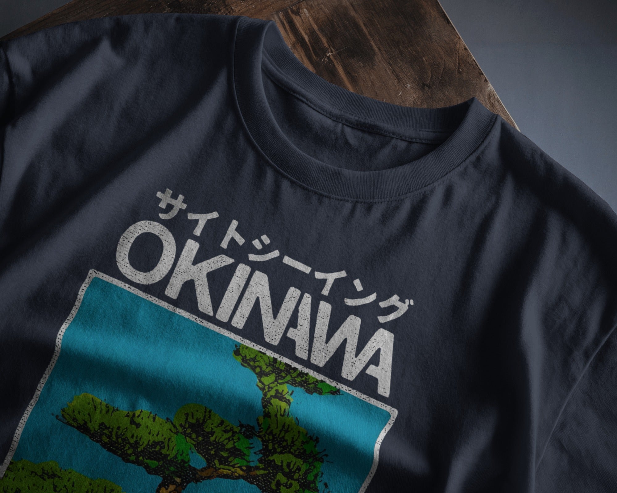 Okinawa Pines: Serenity in Sight  | Classic Fit Printed T-Shirt