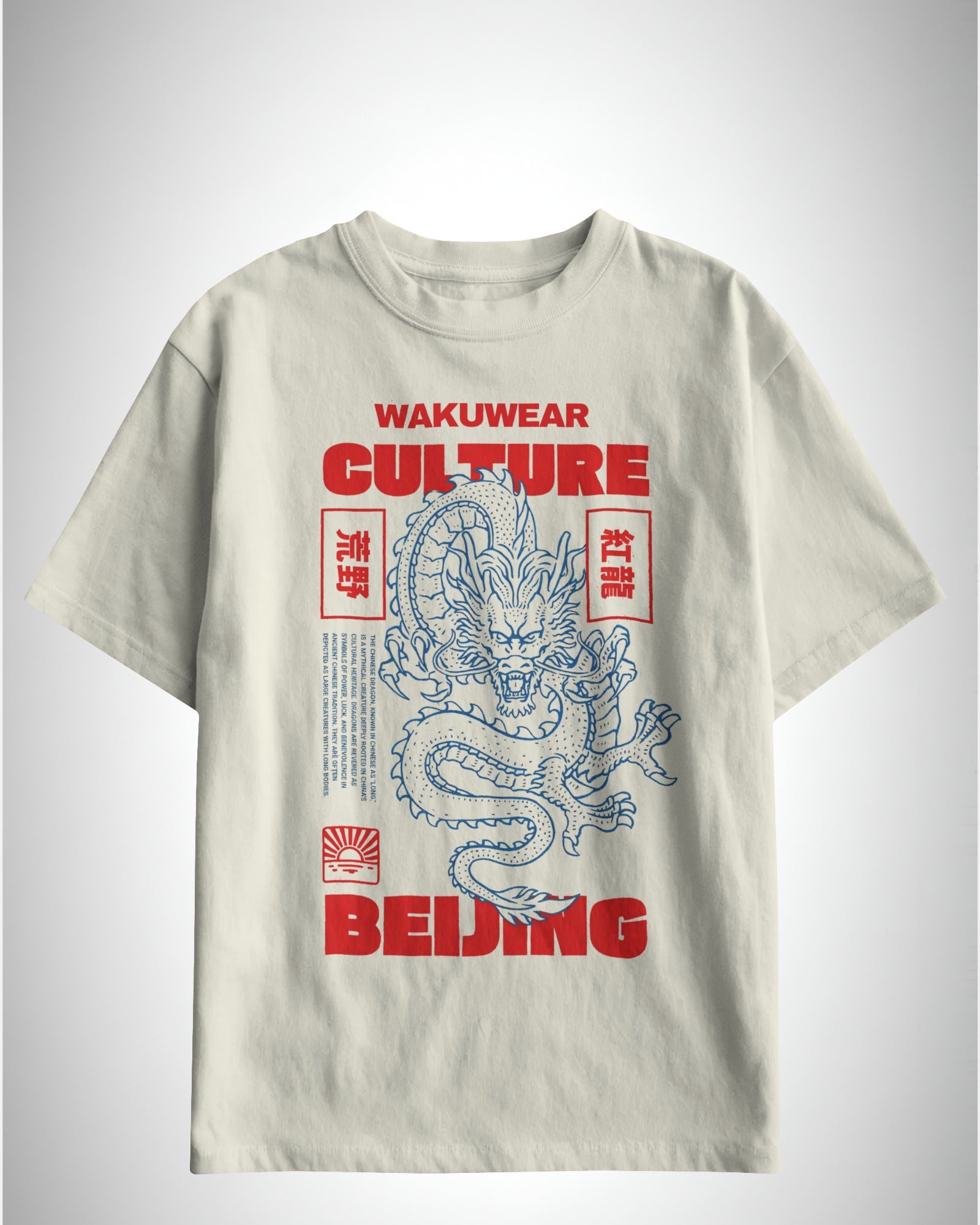 Dragon of Beijing- Wakuwear Heritage Series | Classic Fit Printed T-Shirt