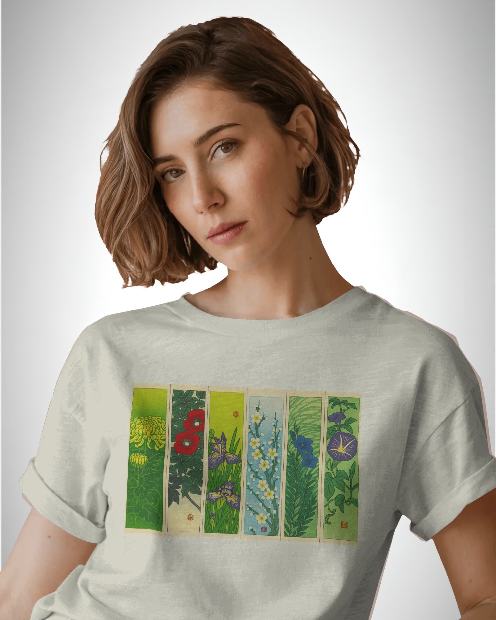 Hanafuda Garden | Classic Fit Printed T-Shirt