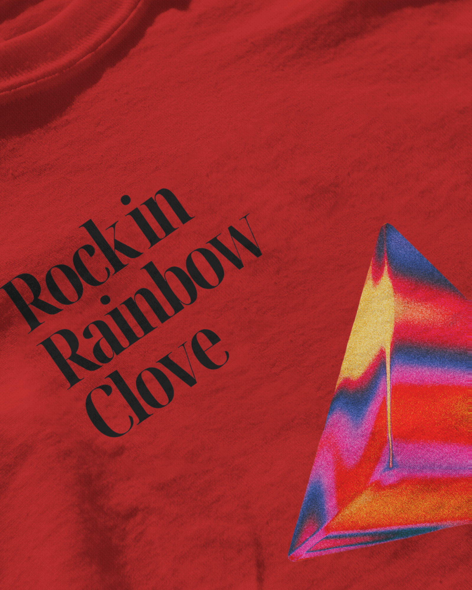 Prism Pulse: Rock in Rainbow Clove | Graphic Printed T-shirt
