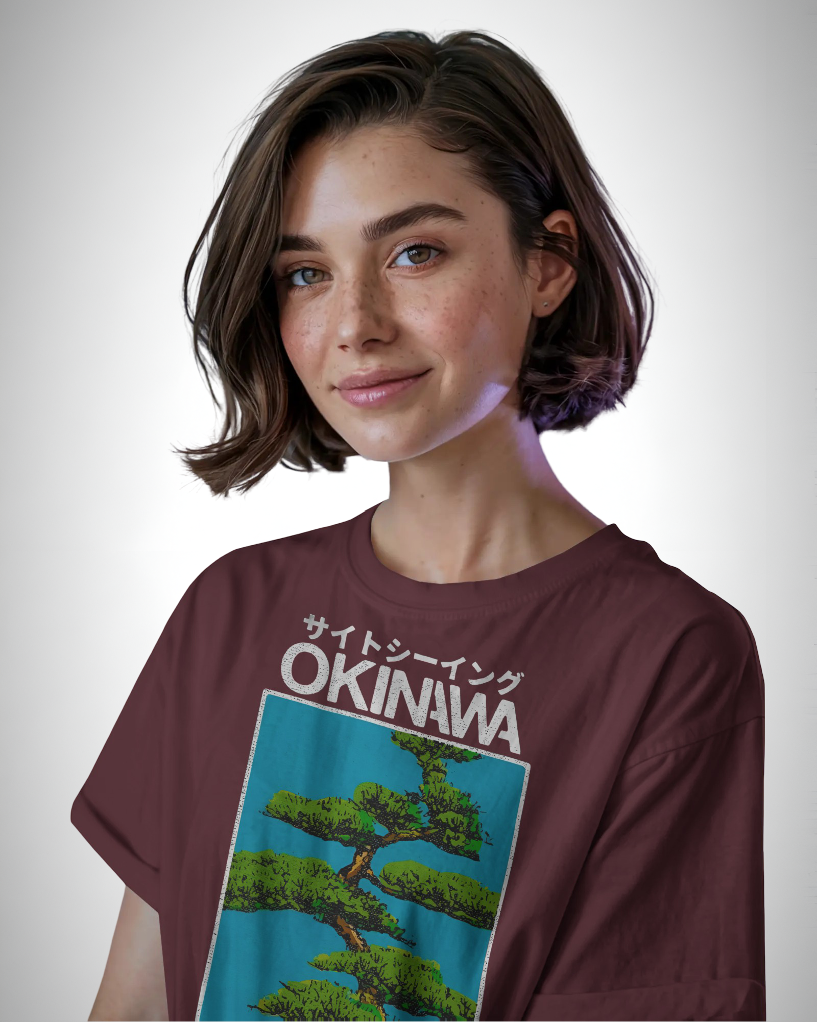 Okinawa Pines: Serenity in Sight  | Classic Fit Printed T-Shirt